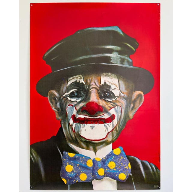 Red Clown Original Olympic Poster by Andrzej Pągowski, 1983 For Sale - Image 8 of 9