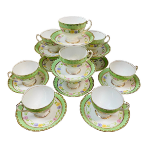 Royal Standard Bone China Tea Cups and Saucers Made in England - Set of 11