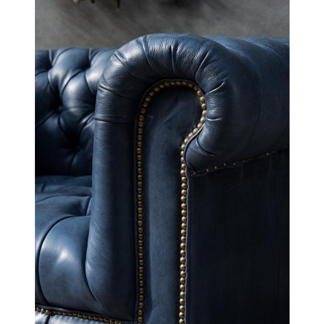 Blue Westminister Button Lounge Chair from Timothy Oulton, 2010s For Sale - Image 8 of 13