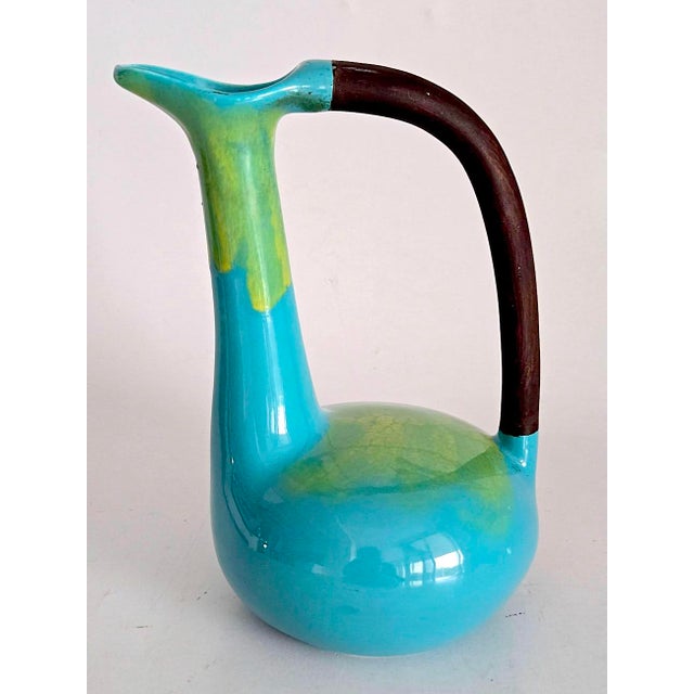 Mid-Century Modern Mid 20th Century Jaru California Art Pottery Bird Vase by Edmund Ronaky For Sale - Image 3 of 13