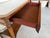 1970s Vintage French Louis XVI Style Mahogany Console Table With White Marble Top, Pull-Out Drawer & Brass Gallery Shelf For Sale - Image 5 of 12