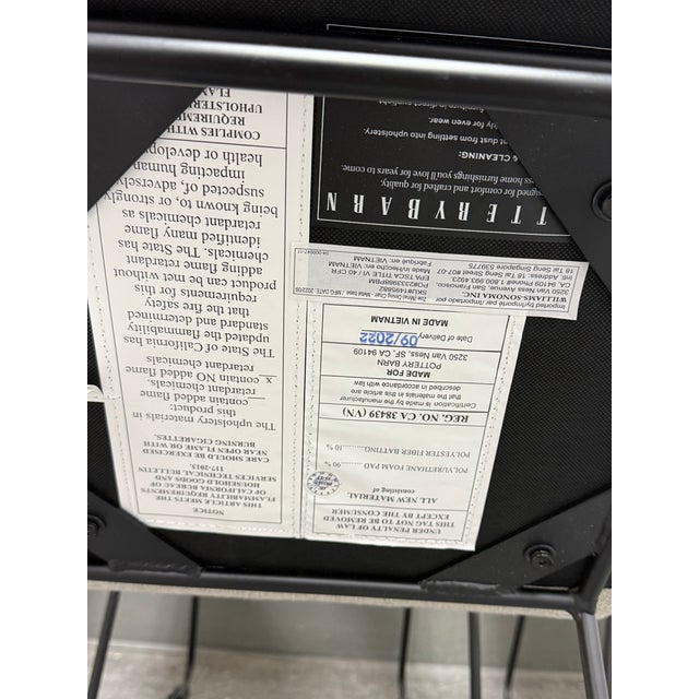 Pottery Barn Zoe Dining Chairs, Set of Four For Sale - Image 9 of 12