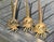 Vintage Italian Carnevale Brass Botanical Bulb Bud Vases - Set of 3 For Sale - Image 9 of 17