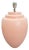 Large Pink Ceramic Table Lamp from Kostka, France, 1970s For Sale