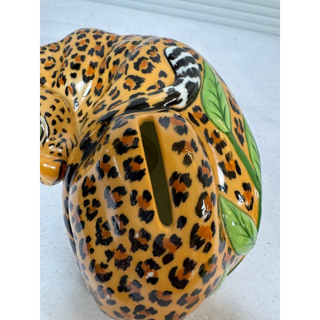Lynn Chase Designs Jungle Party Collection Jaguar Money Bank, Circa 1988 For Sale - Image 4 of 12