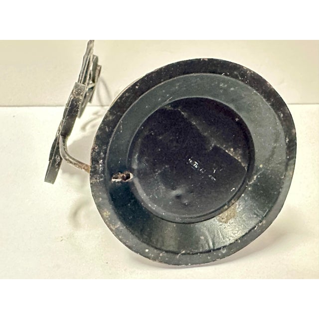 Vintage Mid 20th Century Small Metal Oil Lantern For Sale - Image 9 of 9