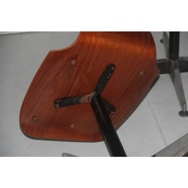 Vintage Bentwood Desk Chairs by Carlo Ratti, 1950s, Set of 4 For Sale - Image 10 of 11