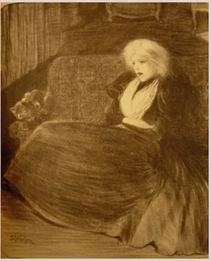 Chanson Frele 1890s Art Nouveau Illustration