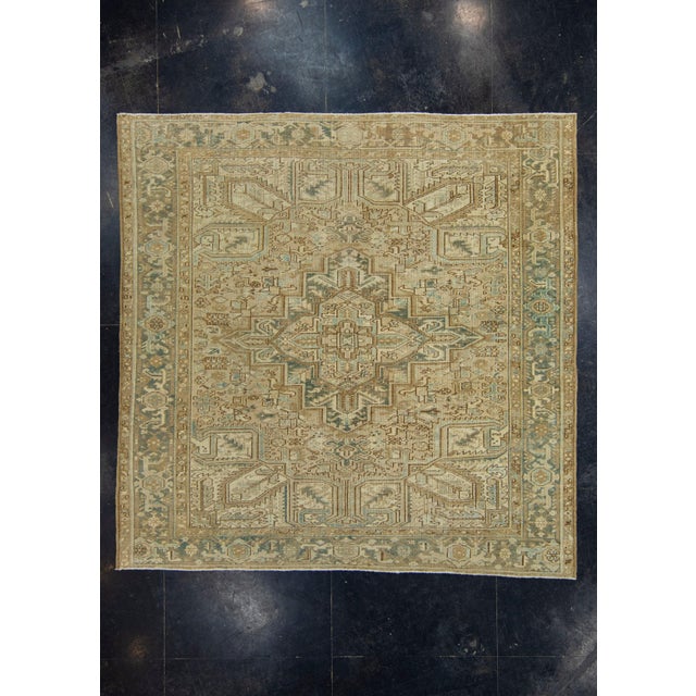 Brown Turkish Vintage Anatolian Square Rug 8'2" x 8'2" #18021 For Sale - Image 8 of 8