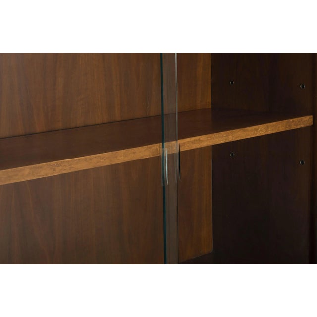 Brown Linear Group Display Cabinet by Paul McCobb for Calvin Furniture, circa 1960s For Sale - Image 8 of 11