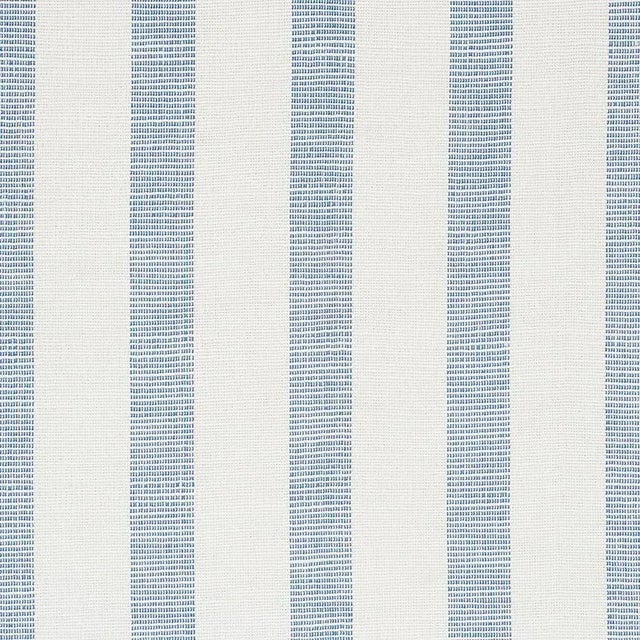 Contemporary Schumacher Ketley Performance Stripe Fabric in Blue For Sale - Image 3 of 3