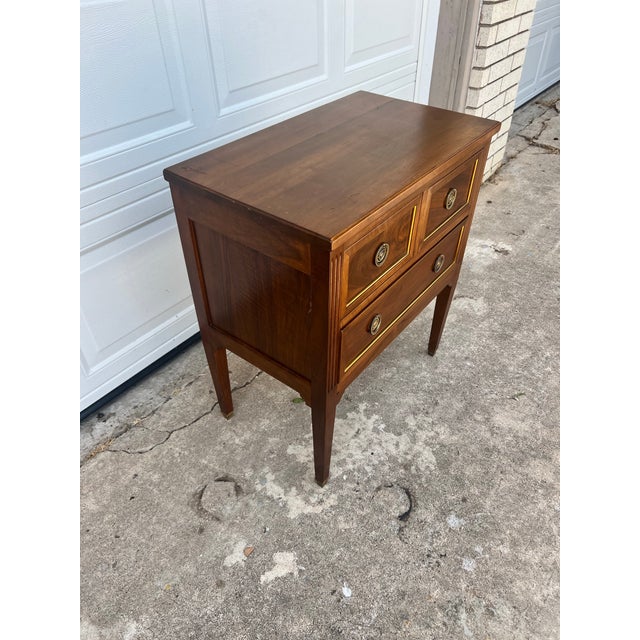 French 19th Century Louis XVI Solid Walnut Chest of Drawers For Sale - Image 4 of 12