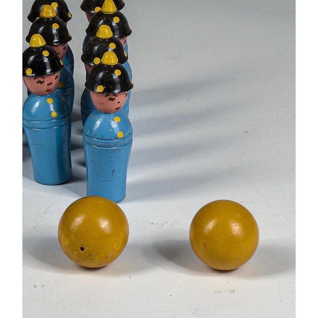 Wooden Toy Bowling Game from Gurman Matelica, Italy, 1940s, Set of 12 For Sale - Image 9 of 9