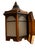Mid 20th Century Weathered Brass and Copper Pair of Porch Lights - a Pair For Sale - Image 10 of 14