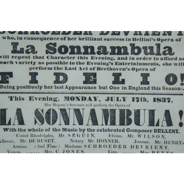 Black Antique 1825 & 1837 Theatre Royal Covent Garden Drury Lane Flyer Promo Ads For Sale - Image 8 of 12