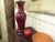 Early 20th Century Antique Japanese Oxblood Baluster Form Ceramic Lamp For Sale - Image 9 of 10