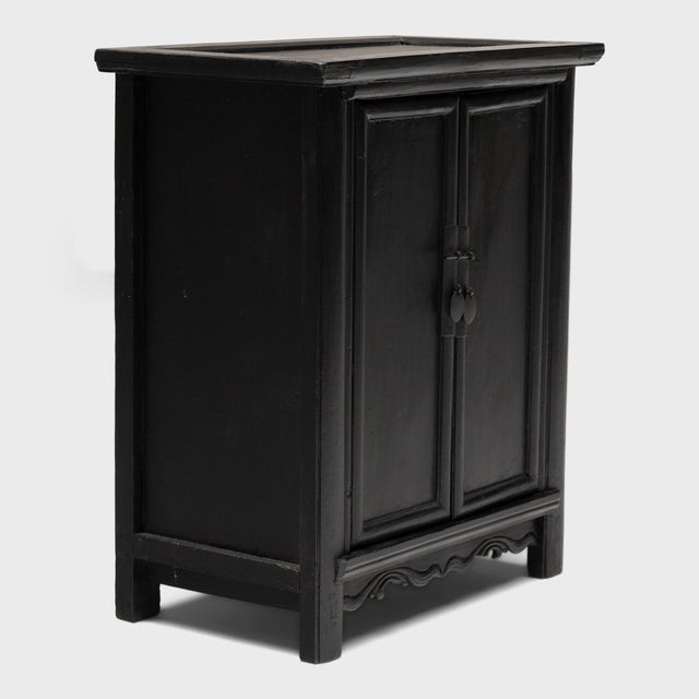 Chinese Chinese Lacquered Locking Cabinet, C. 1850 For Sale - Image 3 of 5