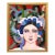 Medusa, Inspired Frida, Vintage Style Mid Century Modern Oil Portrait by Alexandra Swistak For Sale