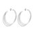 Modern Messika Diamond 18k White Gold Gatsby Hoop Earrings, A Pair For Sale - Image 3 of 7