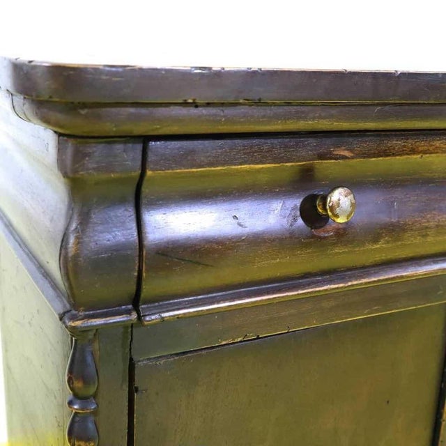 Wooden Nightstands with Turned Legs, Door and Drawer, Set of 2 For Sale - Image 4 of 12