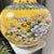 1980s yellow temple vase // Chinoiserie // yellow ceramic vase // floral vase // birds and flowers // enamel // oversized vase For Sale In Kansas City - Image 6 of 10