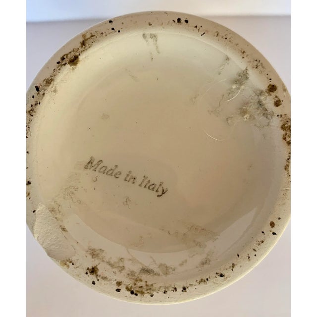 Vintage Mid-Century Hand Painted Italian Faux Bamboo Vase/Cachepot For Sale - Image 4 of 13