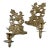 Vintage Indian Bird Motif Wall Candle Sconces — A Pair For Sale