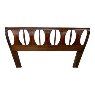 Mid-Century Modern Kent Coffey Perspecta Walnut Full/Queen Size Headboard For Sale