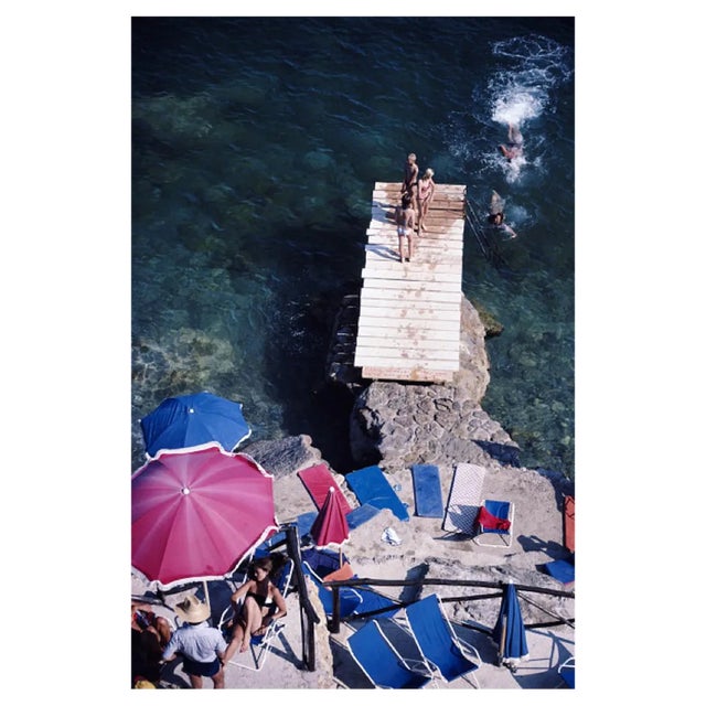 Slim Aarons, Porto Ercole, Estate Stamped Photographic Print, 1980 / 2020s For Sale