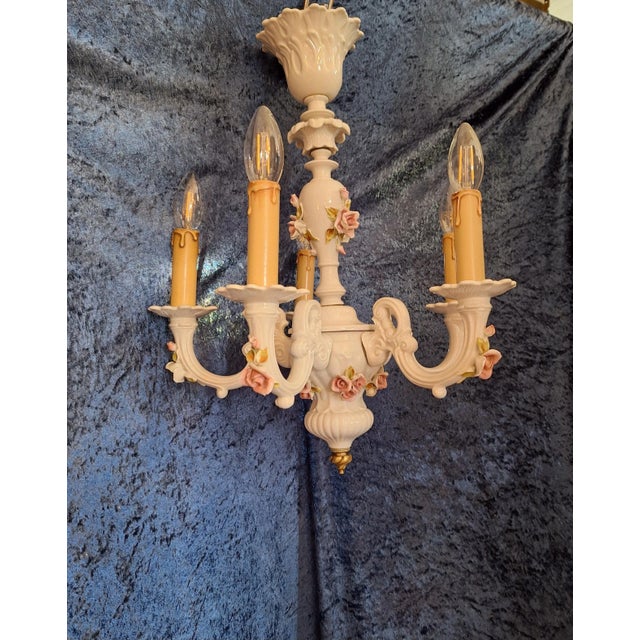 Vintage German Chandelier from Rudolstadt Thuringia, 1980s For Sale - Image 6 of 9