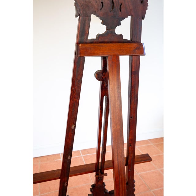 Vintage Easel in Mahogany, 1920s For Sale - Image 14 of 18