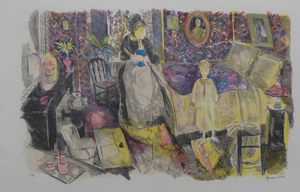 Emilio Grau-Sala, La Chambre, 1960, Original Lithograph