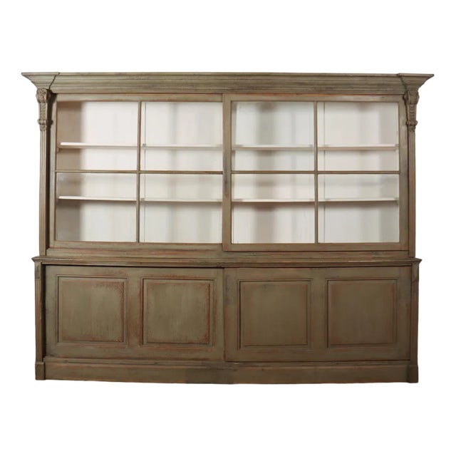 English Glazed Kitchen Dresser For Sale