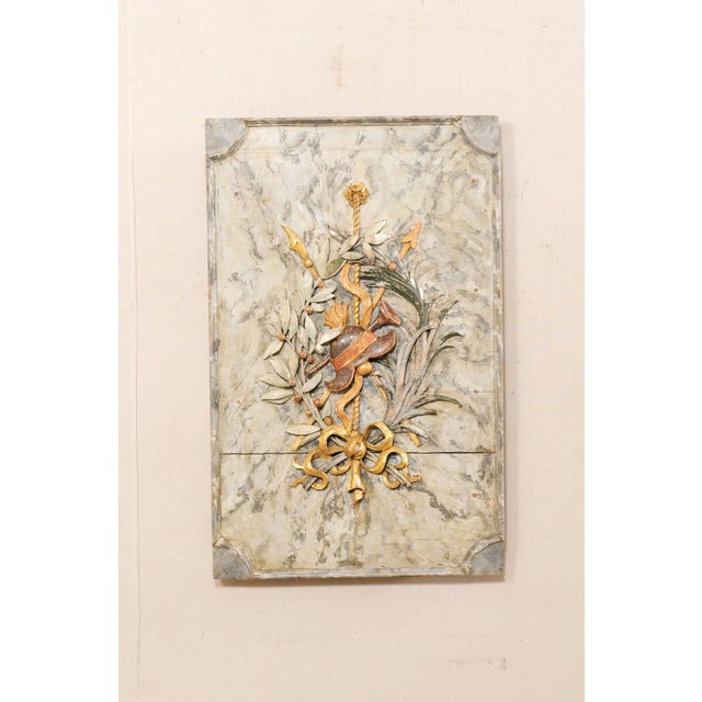 Italian Decorative Wall Panel, 19th Century For Sale - Image 10 of 10