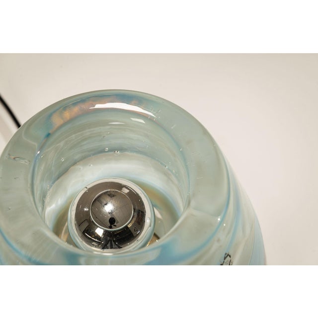 Blue and Clear Murano Glass Table Lamps from Leucos, Italy, 1970s, Set of 2 For Sale - Image 10 of 16