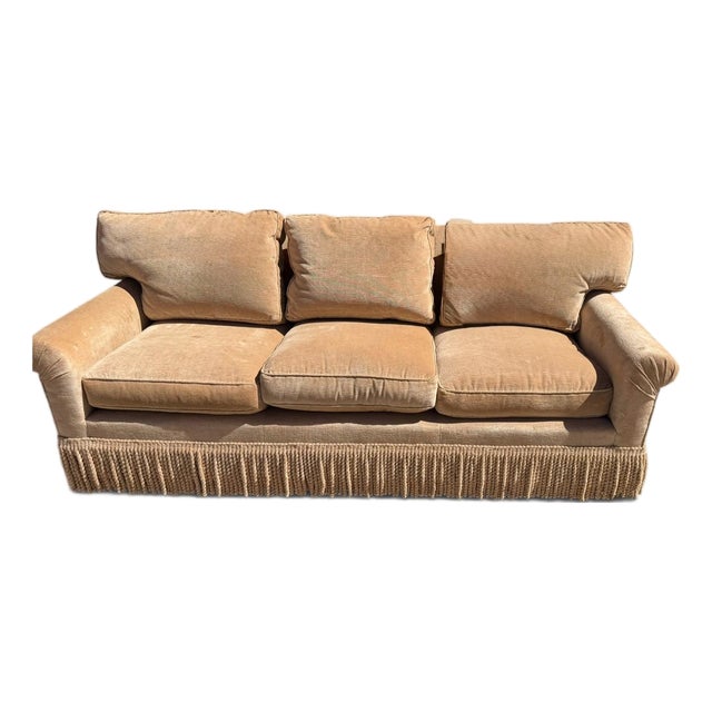 1 of 2 Randolph & Hein English Roll Arm Down Filled Sofa For Sale