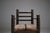 1940s Rustic Modernist French Armchair in Stained Oak and Animal Hide, 1950 For Sale - Image 5 of 18