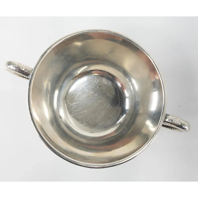 Japanese Sterling Silver Lotus Bowl by Yokohama for Arthur & Bond For Sale - Image 10 of 13