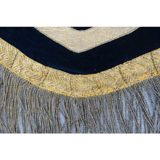 19th Century Italian Metallic Appliqued Textile For Sale - Image 4 of 8