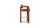 Double Arch Bar Stool in Brass and Drau Ref. 5 Upholstery by Insidherland For Sale - Image 4 of 11