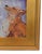 Abstract Impressionist Red Fox Oil Painting Including the Antiqued Gold Wood Frame For Sale - Image 3 of 5