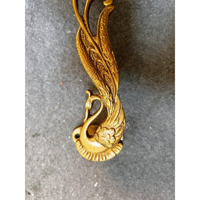 Golden Peacock Door Handle For Sale In New York - Image 6 of 6