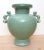 Chinese Early 20th Century Chinese Porcelain Celadon Dragon Handled Vase For Sale - Image 3 of 7