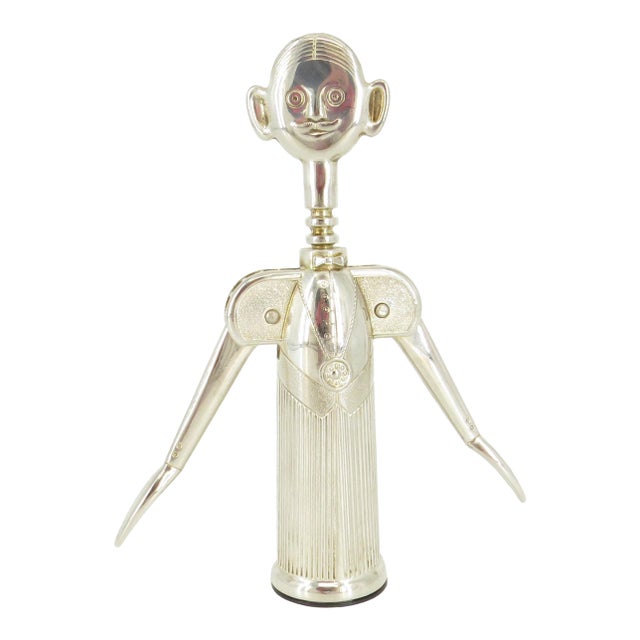 Pierre Sommelier Silverplated Corkscrew For Sale