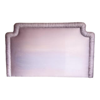 Postmodern Purple Lavender Upholstered King Headboard For Sale