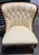 Cream Tufted Back Accent Chairs For Sale - Image 8 of 12