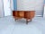 1960s Danish Modern Teak Partners Desk With Drop-Down Bar & Bookcase Back For Sale - Image 11 of 12