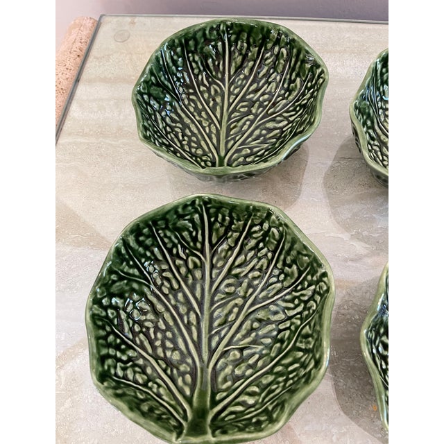 1990s Vintage Cabbage Ware Bowls Set of 4 For Sale - Image 5 of 8