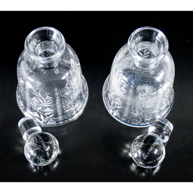 1940s Crystal Bottles from Baccarat, 1940s, Set of 2 For Sale - Image 5 of 8