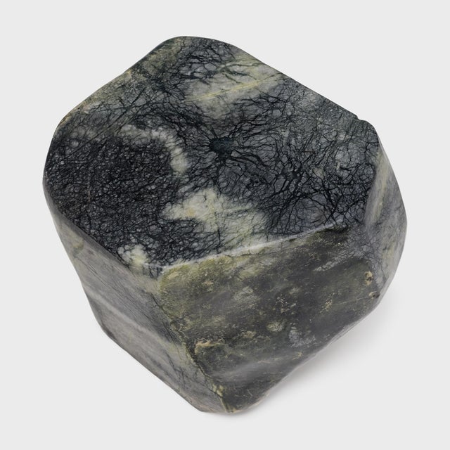 Chinese Meditation Stone Side Table For Sale - Image 3 of 5